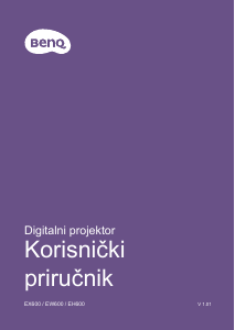 Priručnik BenQ EH600 Projektor