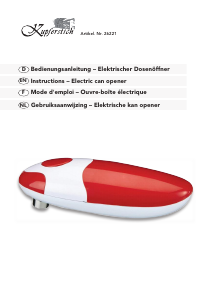 Bedienungsanleitung Kupferstich 26221 Dosenöffner