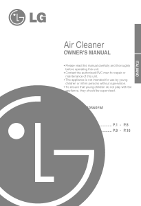 Manual LG LA-B0560FM Air Purifier