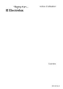 Mode d’emploi Electrolux EHK10-4SW Cuisinière