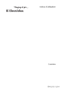 Mode d’emploi Electrolux EHL2-4BR Cuisinière