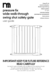 Handleiding Mothercare Pressure Fix Kinderhekje