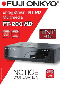 Mode d’emploi Fujionkyo FT-200 HD Récepteur numérique