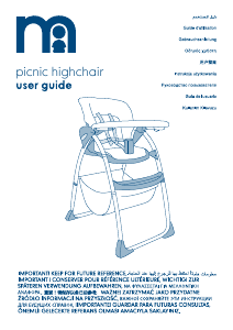 Kullanım kılavuzu Mothercare Picnic Mama sandalyesi