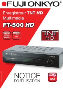 Mode d’emploi Fujionkyo FT-500 HD Récepteur numérique