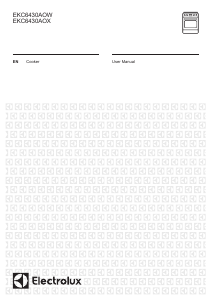 Handleiding Electrolux EKC6430AOW Fornuis