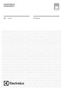 Handleiding Electrolux EKI6552BOW Fornuis