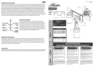 Manual de uso Hunter 19145 Devon Park Lámpara