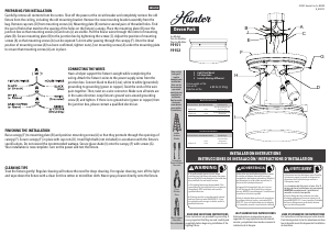 Manual de uso Hunter 19151 Devon Park Lámpara