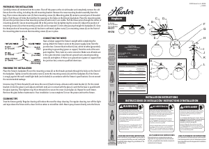 Manual de uso Hunter 19177 Hepburn Lámpara