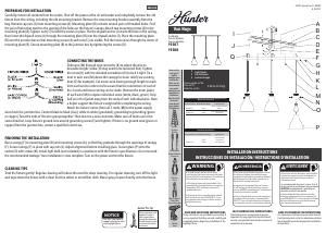 Manual de uso Hunter 19308 Van Nuys Lámpara