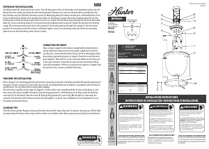 Manual de uso Hunter 19316 Belltown Lámpara