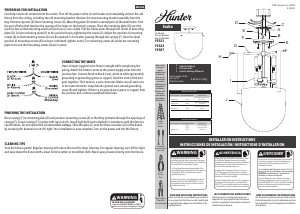 Manual de uso Hunter 19322 Sacha Lámpara