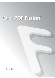 Bruksanvisning Corel PDF Fusion