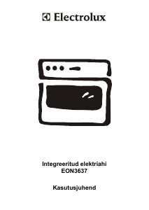 Kasutusjuhend Electrolux EON3637X Pliit