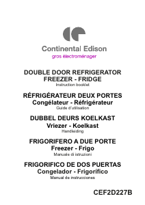 Manual Continental Edison CEF2D227W Fridge-Freezer