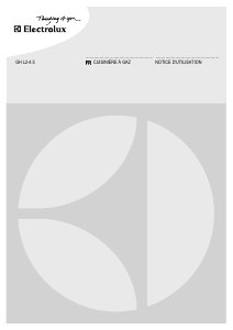 Mode d’emploi Electrolux GHL245SW Cuisinière