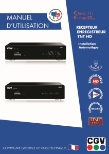 Mode d’emploi CGV Etimo STL2 Récepteur numérique