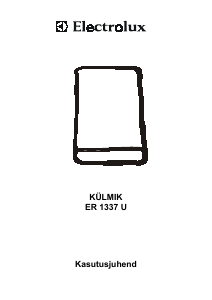 Kasutusjuhend Electrolux ER1337U Külmik