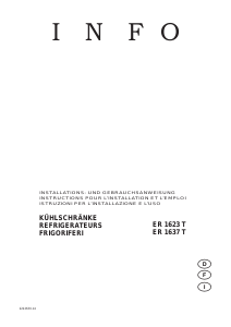 Mode d’emploi Electrolux ER1623T Réfrigérateur