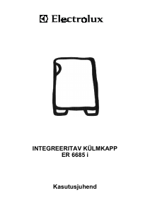 Kasutusjuhend Electrolux ER6685I Külmik