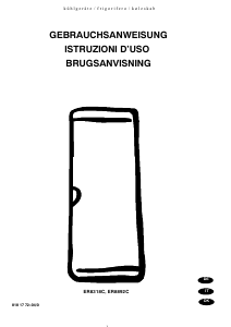 Brugsanvisning Electrolux ER8318C Køleskab
