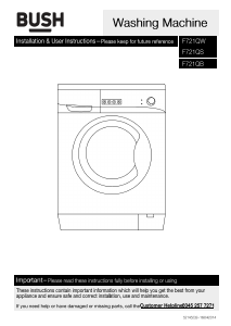 Manual Bush F721QB Washing Machine