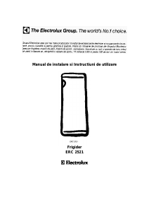 Manual Electrolux ERC2521 Frigider