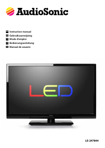 Manual AudioSonic LE-247844 LED Television