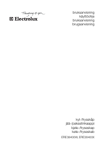 Brugsanvisning Electrolux ERE38400W Køleskab