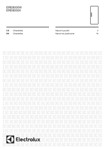 Návod Electrolux ERE8000X Chladnička