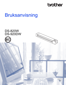 Bruksanvisning Brother DS-820W Skanner
