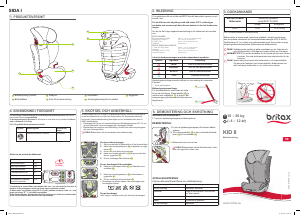 Bruksanvisning Britax-Römer Kid II Bilbarnstol