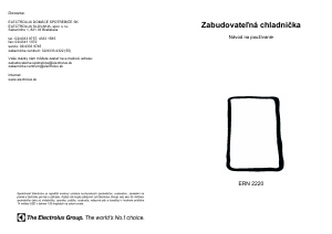 Návod Electrolux ERN2220 Chladnička