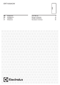 Manuale Electrolux ERT1000AOW Frigorifero