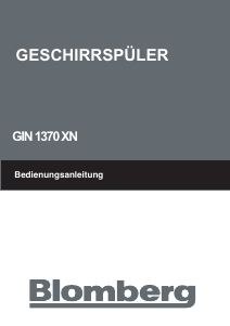 Bedienungsanleitung Blomberg GIN 1370 XB Geschirrspüler