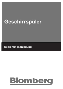 Bedienungsanleitung Blomberg GIN 9475 X Geschirrspüler