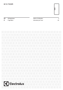 Manuale Electrolux IK107000R Frigorifero