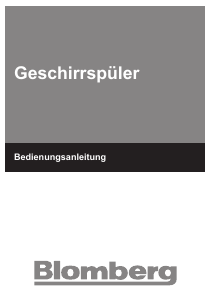 Bedienungsanleitung Blomberg GIS 9260 X Geschirrspüler