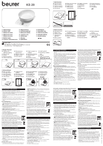 Manual de uso Beurer KS 29 Báscula de cocina