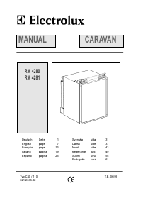 Brugsanvisning Electrolux RM 4281 Køleskab