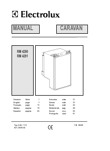 Manual de uso Electrolux RM 4290 Refrigerador