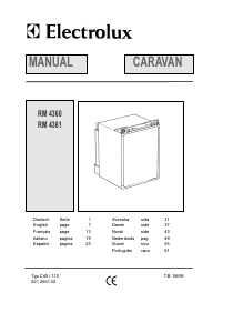 Manual Electrolux RM 4360 Refrigerator