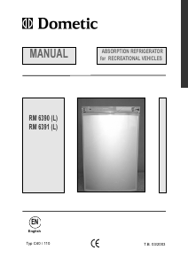 Manual Electrolux RM6391L Refrigerator