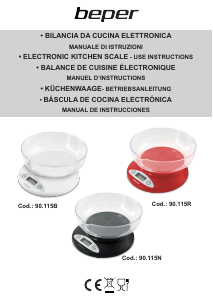 Manual Beper 90.115B Kitchen Scale