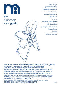 Instrukcja Mothercare Owl Krzesełko do karmienia