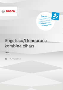 Kullanım kılavuzu Bosch KDN76XWF0N Donduruculu buzdolabı