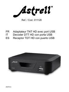 Mode d’emploi Astrell 011128 AST613 Récepteur numérique