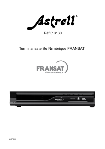 Mode d’emploi Astrell 013130 AST943 Fransat Récepteur numérique