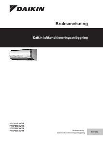 Bruksanvisning Daikin FTXF20C5V1B Luftkonditionering